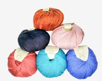 Juniper Moon Findley Lace Weight Yarn, Wool and Silk Lace Yarn, Shawl Yarn for Knitting Crochet, Yarn for Lace Knitting, Thin Yarn