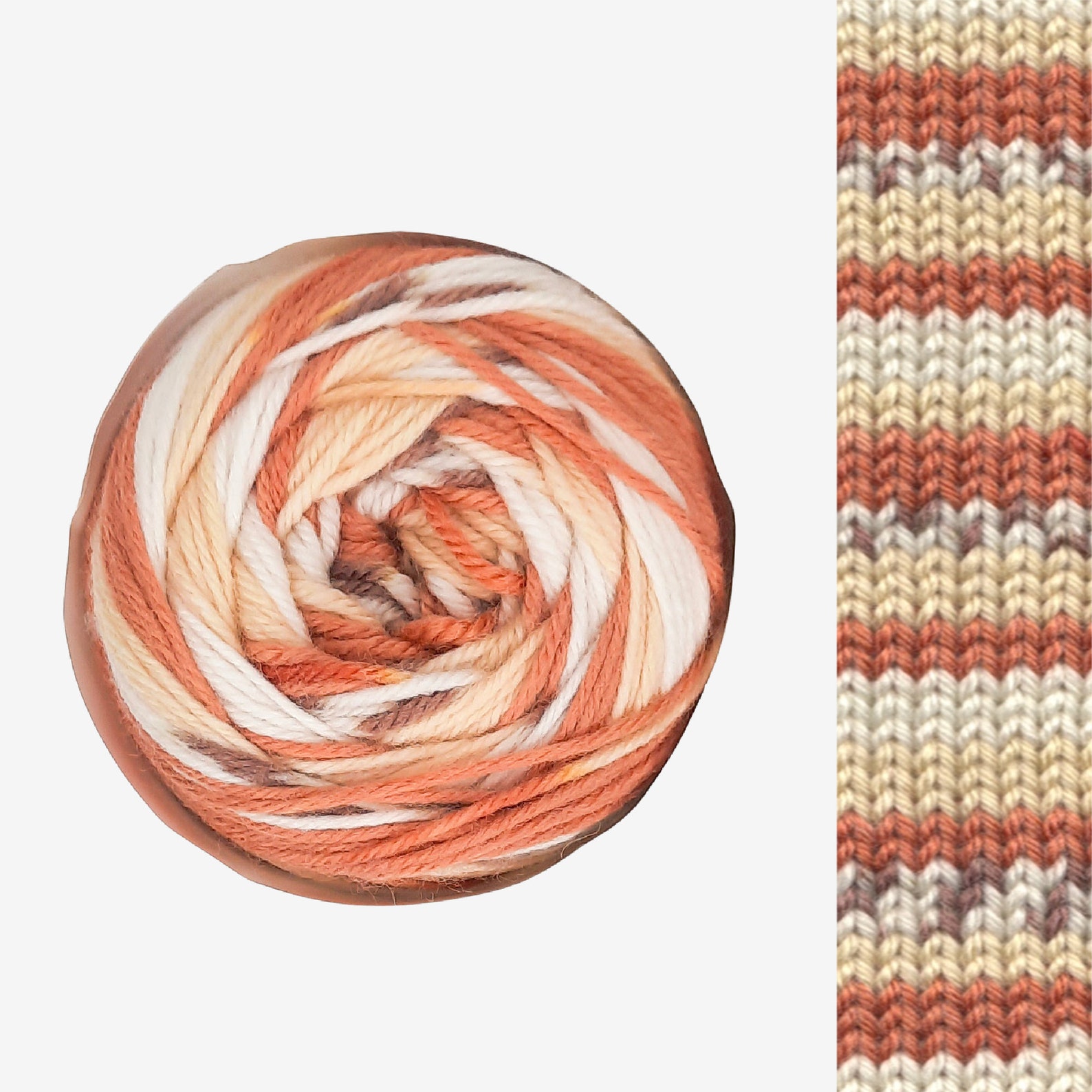 Self Patterning Yarn Fair Isle Yarn by EYB Self Striping Etsy
