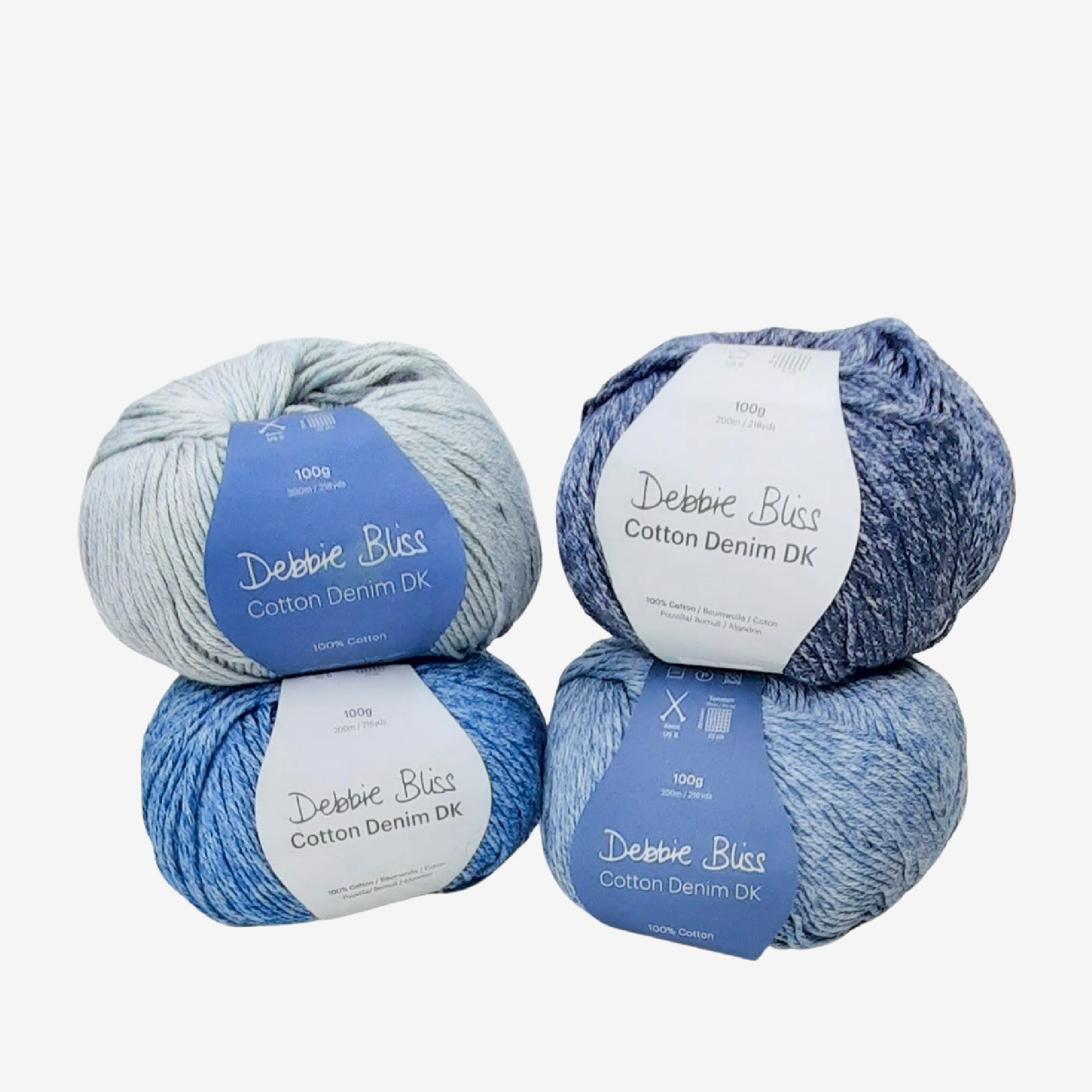 Debbie Bliss Cotton Denim DK, Cotton Yarn, DK Weight Yarn, Blue Yarn,  Sweater Yarn, Baby Yarn, Light Weight Cotton Yarn, Bliss Yarn, Crochet -   Canada