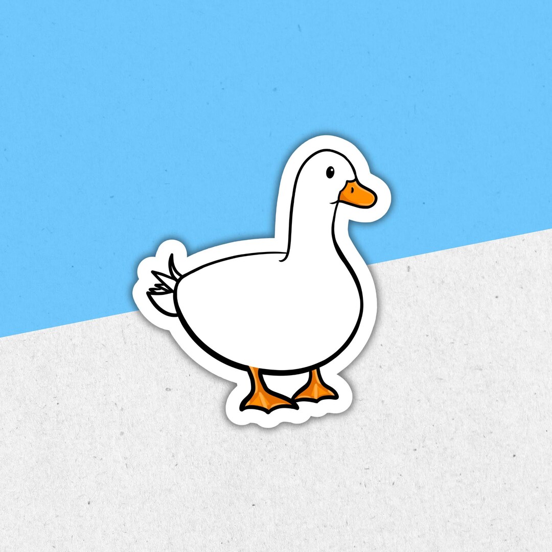 Duck Sticker | Duck Themed Vinyl Easy Peel Stickers | Cute Nature Bird ...