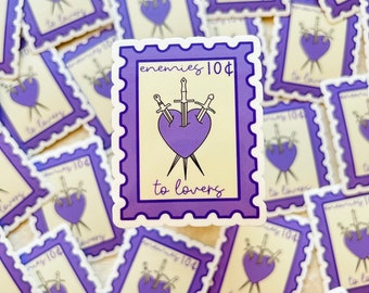 Enemies To Lovers Romance Trope Sticker | Book Sticker