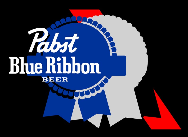 Pabst Blue Ribbon SVG Pabst Blue Ribbon EPS Pabst Blue Etsy