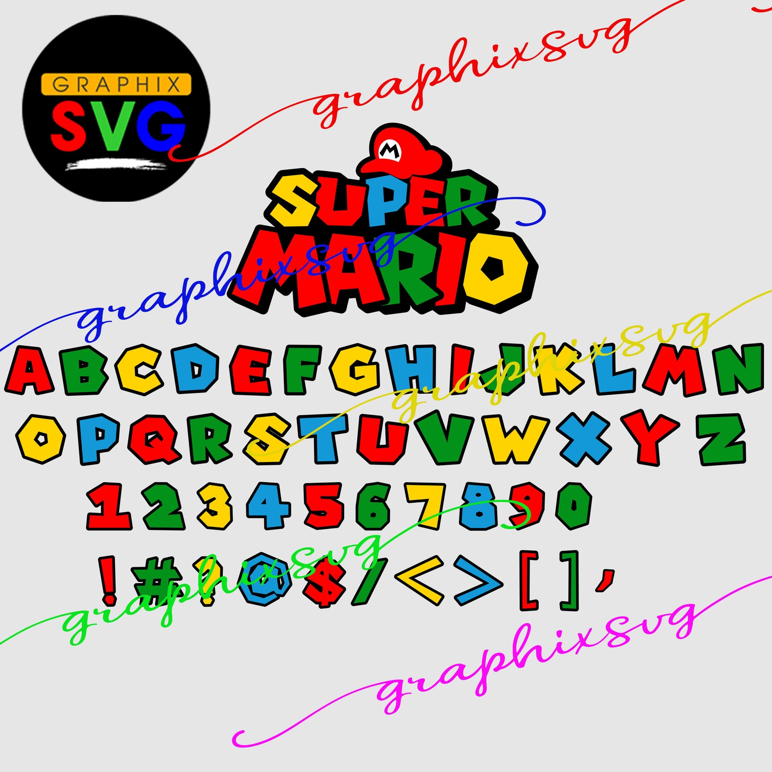 Mario Font SVG Mario Font EPS Mario Font PNG. Etsy