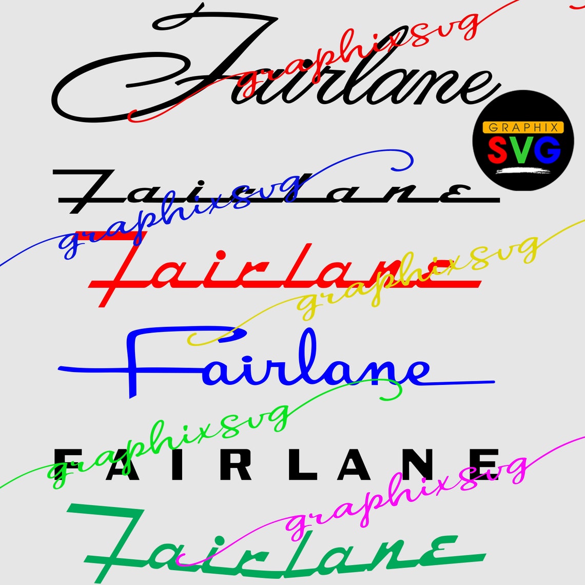 Fairlane SVG Fairlane EPS Fairlane PNG Classic Car Ford - Etsy