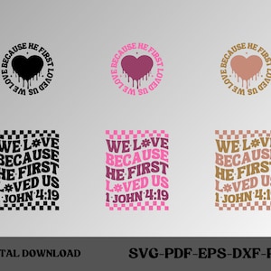 Amiamo perché ci amò per primo Svg Png, 1 Giovanni 4 19 Svg Png, Ci amò per primo png in formato svg, Religioso in formato Svg png, Gesù Svg ng, Versetto della Bibbia in formato svg