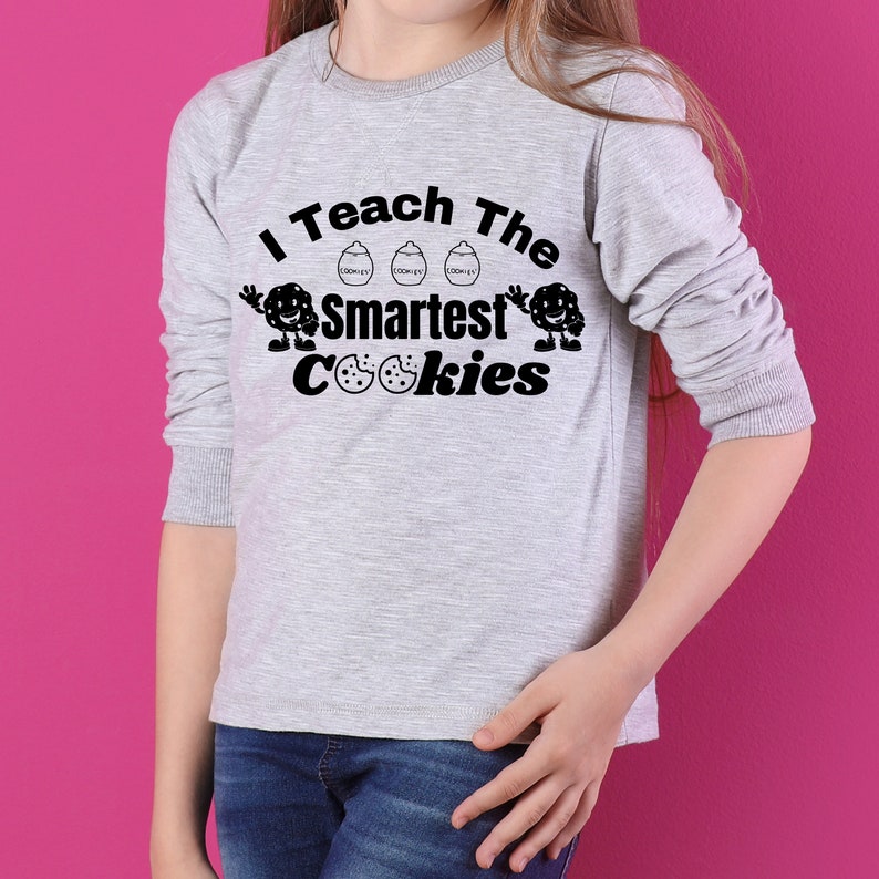 I Teach the Smartest Cookies Svg, Funny Teacher Christmas Shirt Svg