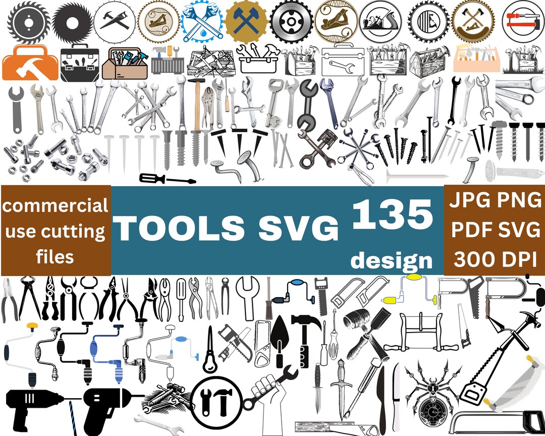 Tools Svg, Hand Tool Svg, Tool Svg Bundle, Wrench Svg , Mechanic Tools ...