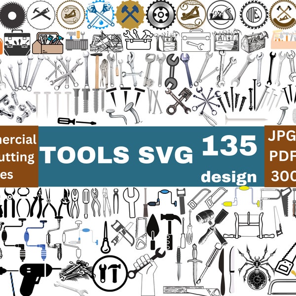 Tools Svg, hand tool svg, tool svg bundle, Wrench svg , Mechanic Tools Svg , Toolbox svg,  Tools Svg Cut file ,screwdriver svg
