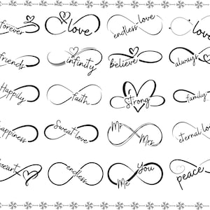 Infinity Svg, Infinity Love Svg Bundle,Infinity Heart Svg, Love Svg, Valentine Svg,  Forever Infinity Svg, Infinity Clipart, T Shirt Design