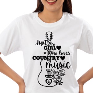 Country-Mädchen SVG, Country-Musik SVG, Country-Musik Geschenk, schöne verrückte Schädel-Svg, Gitarren-Svg, Landmädchen, Png, svg-Dateien für Cricut