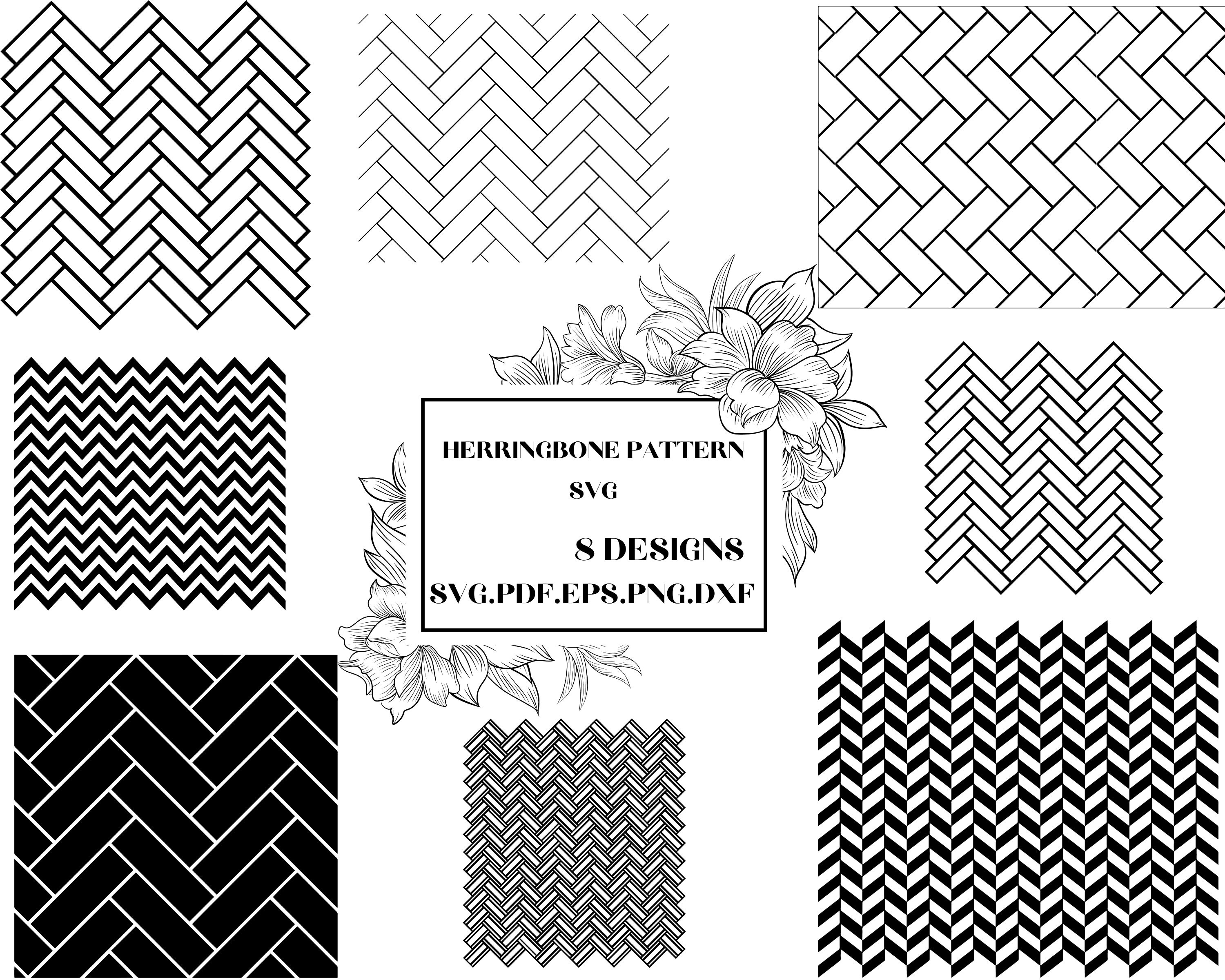 HERRINGBONE Pattern SVG HERRINGBONE Svg Cut Files for Cricut Etsy Canada