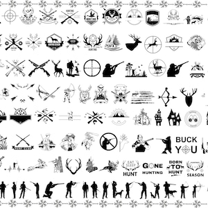 Jagdleben, Jäger-Svg, Jagdziel-Svg, Jagd-Svg-Bundle, Hirschjagd zwar, Jagd Schnittdateien für Cricut, Geweih