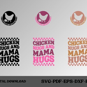 Chicken Nugs & Mama Hugs Svg, Mama's Boy Svg, Boy Mom Svg, Boy Mama Svg, Baby Boy Svg, SVG-bestanden voor Cricut | PNG-bestanden | Gesneden bestanden afdrukken