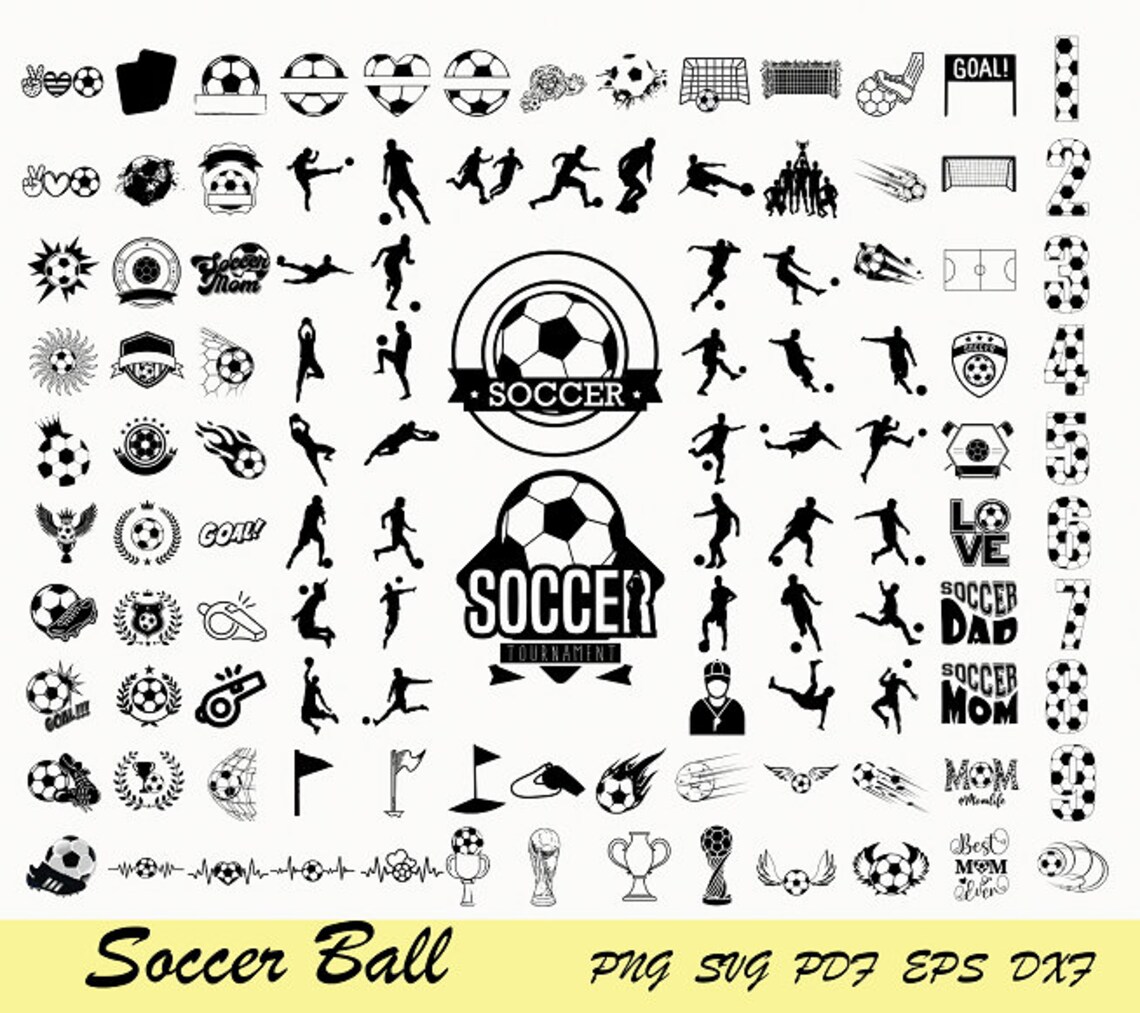 Soccer Svg Bundle, Soccer Ball Monogram Svg, Soccer Designs, Soccer Team Svg, Soccer Ball Svg