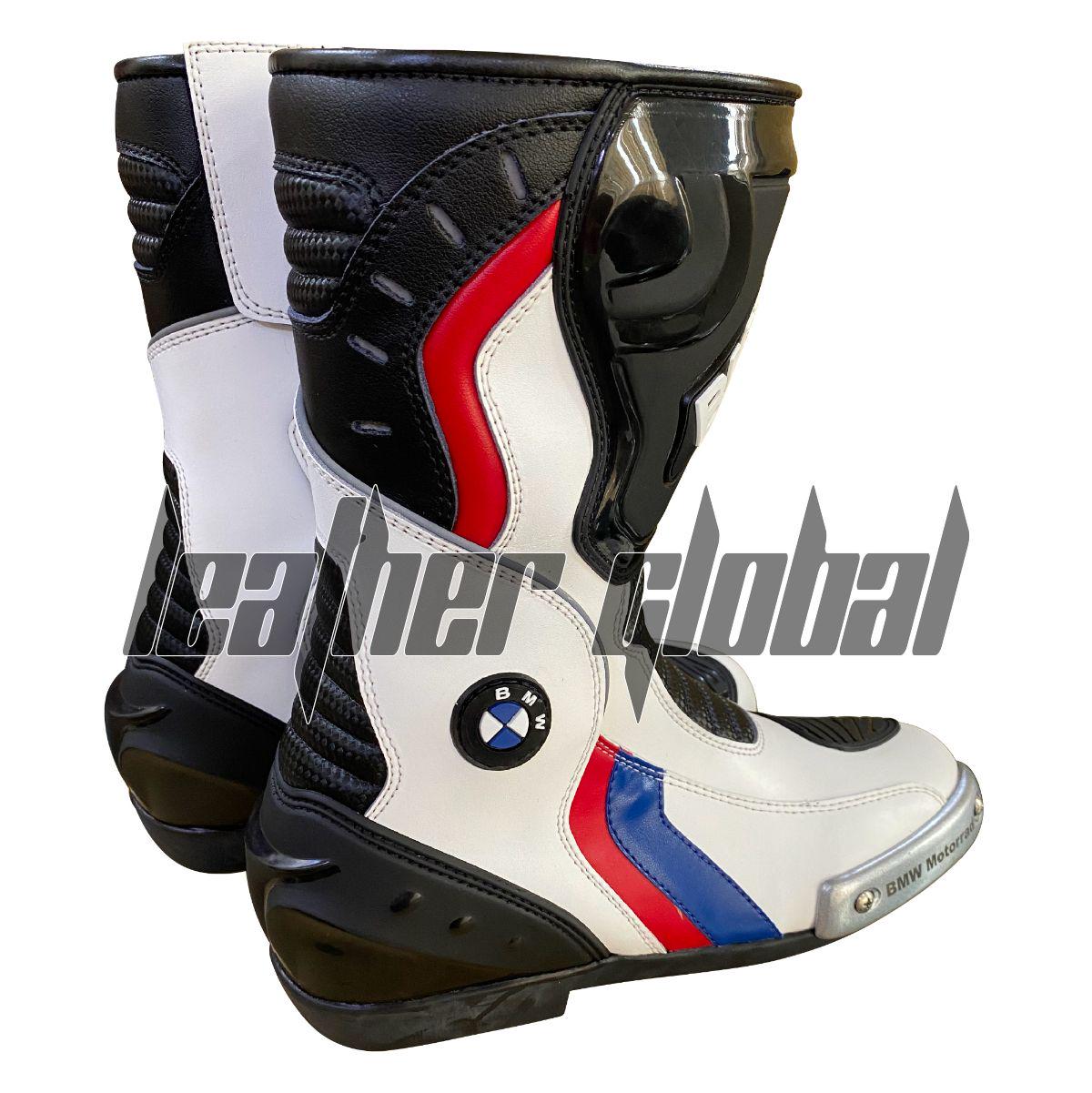 BMW Motorrad バイク用レーシングレザーブーツ - 牛革と認定