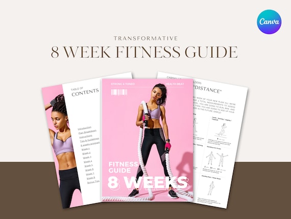 Workout Guide | Workout Plan | Canva Workout | Weight loss Program | Workout | Fitnes | Fitness plan | Coaching Templates | Health coach
