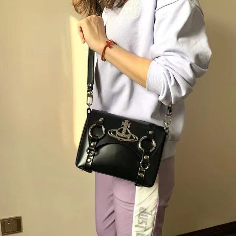 Vivienne Westwood Bag Matte Leather Bag Saturn Bag Etsy