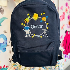 Space backpack, rocket backpack, nursery backpack