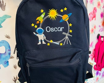 Space backpack, rocket backpack, nursery backpack