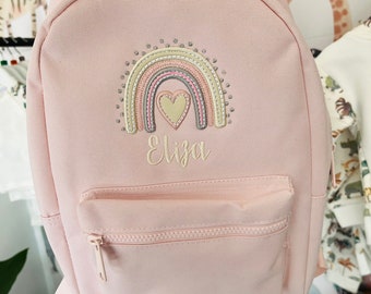 Regenbogen Rucksack, Kindergartenrucksack, Schulanfang, Wickeltasche