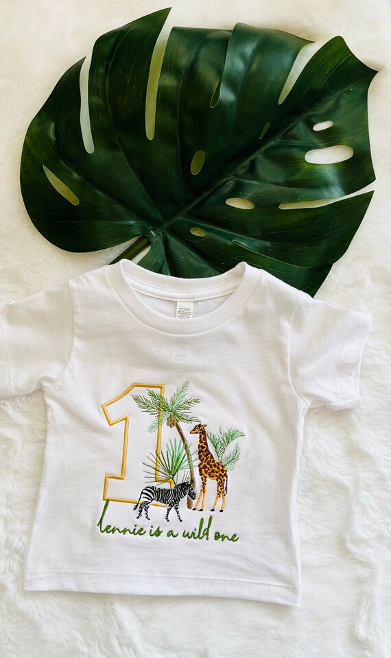 T-shirt Safari Primo Compleanno Personalizzata Ragazzo Ragazza - Foto 10