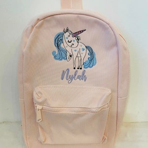 Unicorn backpack, nursery backpack, school backpack