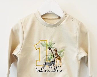 Safari sweater, Safari jumper, toddler jumper, birthday jumper
