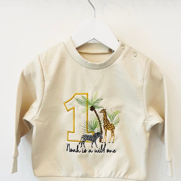 Maglione Safari, maglione Safari, maglione per bambini, maglione per compleanno