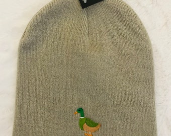 Embroidered Mallard Duck Beanie - Countrycore Outdoor Hat