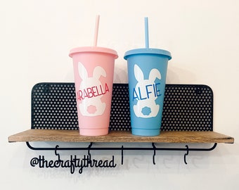 Personalised 24oz Easter bunny cold cups