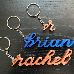 3D Printed Keychain Name Calligraphy