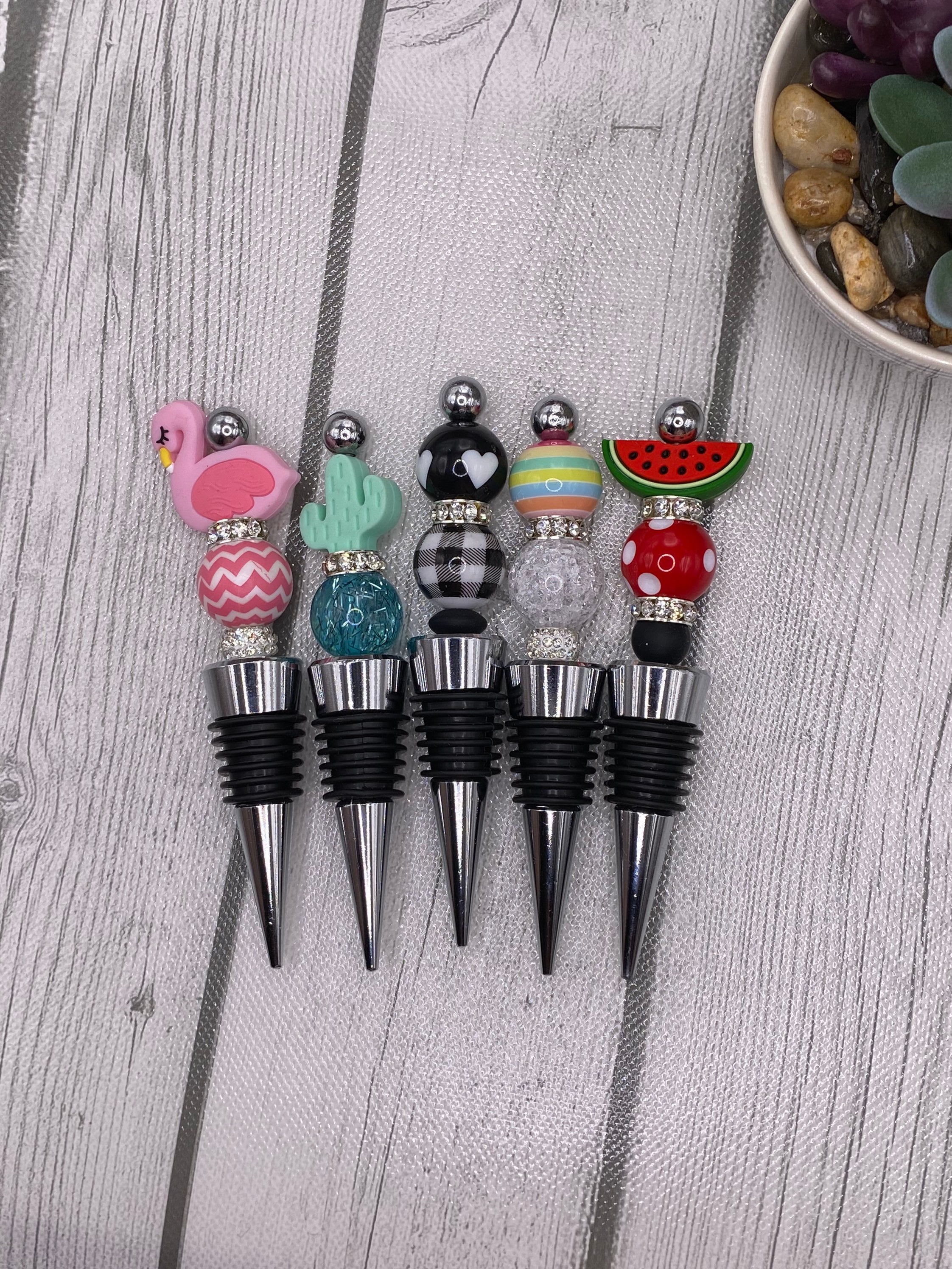 Beadable Wine Stopper Etsy