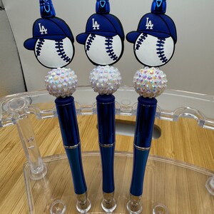 Blue Baseball Pen