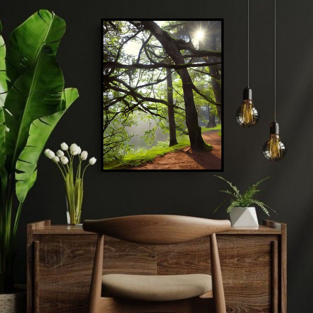 Minimalist Modern Nature Wall Art,landscape Nature Wall Art,nature