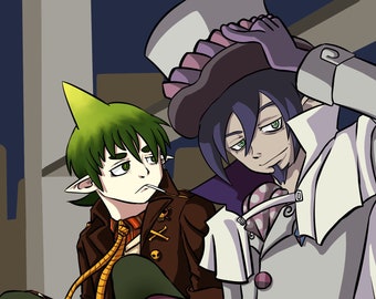 Blue Exorcist - Mephisto / Amaimon - 11x17 print