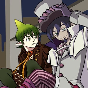 Esorcista Blu - Mephisto / Amaimon - Stampa 11x17