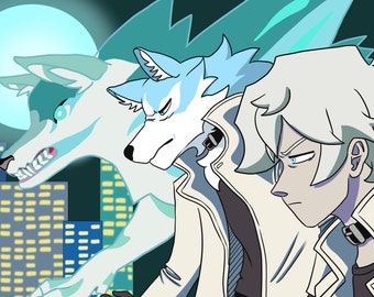 New Animal - Wolf man - 11x17 print