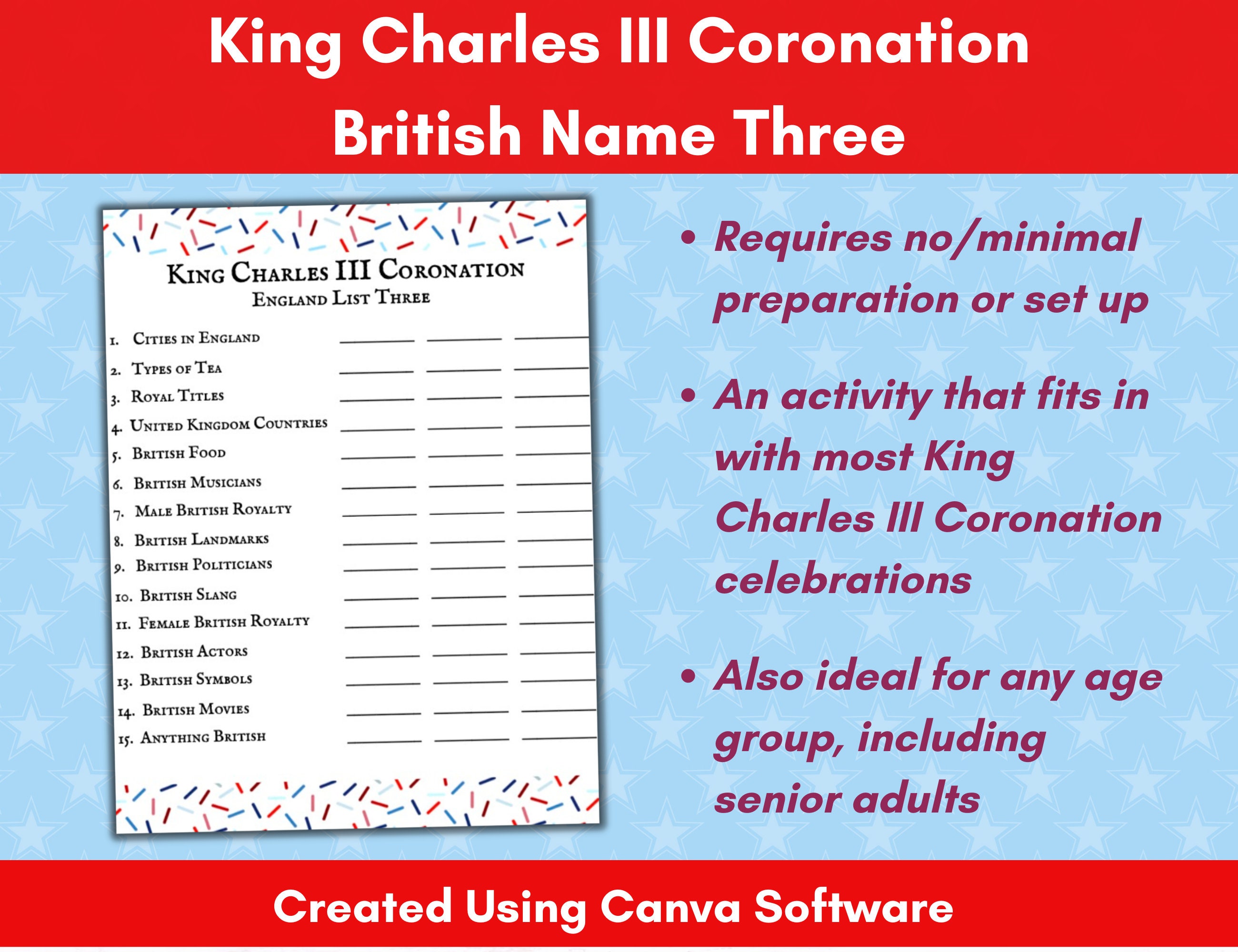 King Charles III's Coronation Game. Hangman. Celebration. Fun Game. His  Majesty The King. English Monarchy