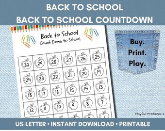 End of School Countdown - Etsy