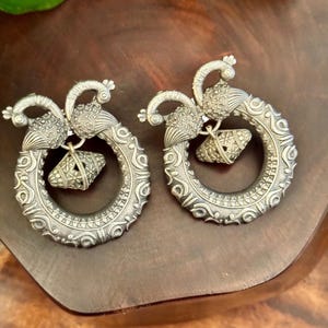 Chitrang German Silver Earrings