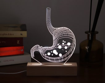 Magen Lampe für die Schule Gastroenterologie, benutzerdefinierte Gastroenterologen Geschenk, Abschlussgeschenk für Medizinstudierenden