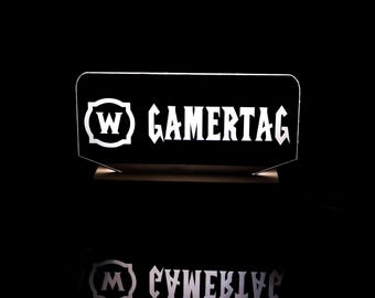 Aangepaste gamertag geïnspireerd door World of Warcraft, gamercadeau