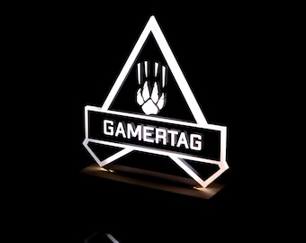 Custom gamertag-personage ultieme vaardigheid geïnspireerd door Apex Legends, gamercadeau