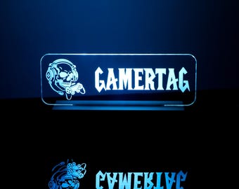 Personalized Gamertag Light Sign: Custom Streamer Gift