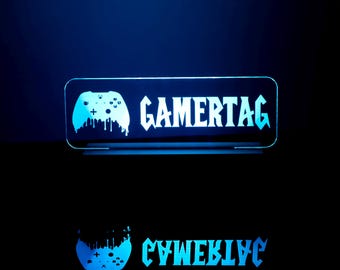 Personalized Gamertag Light Sign: Custom Streamer Gift