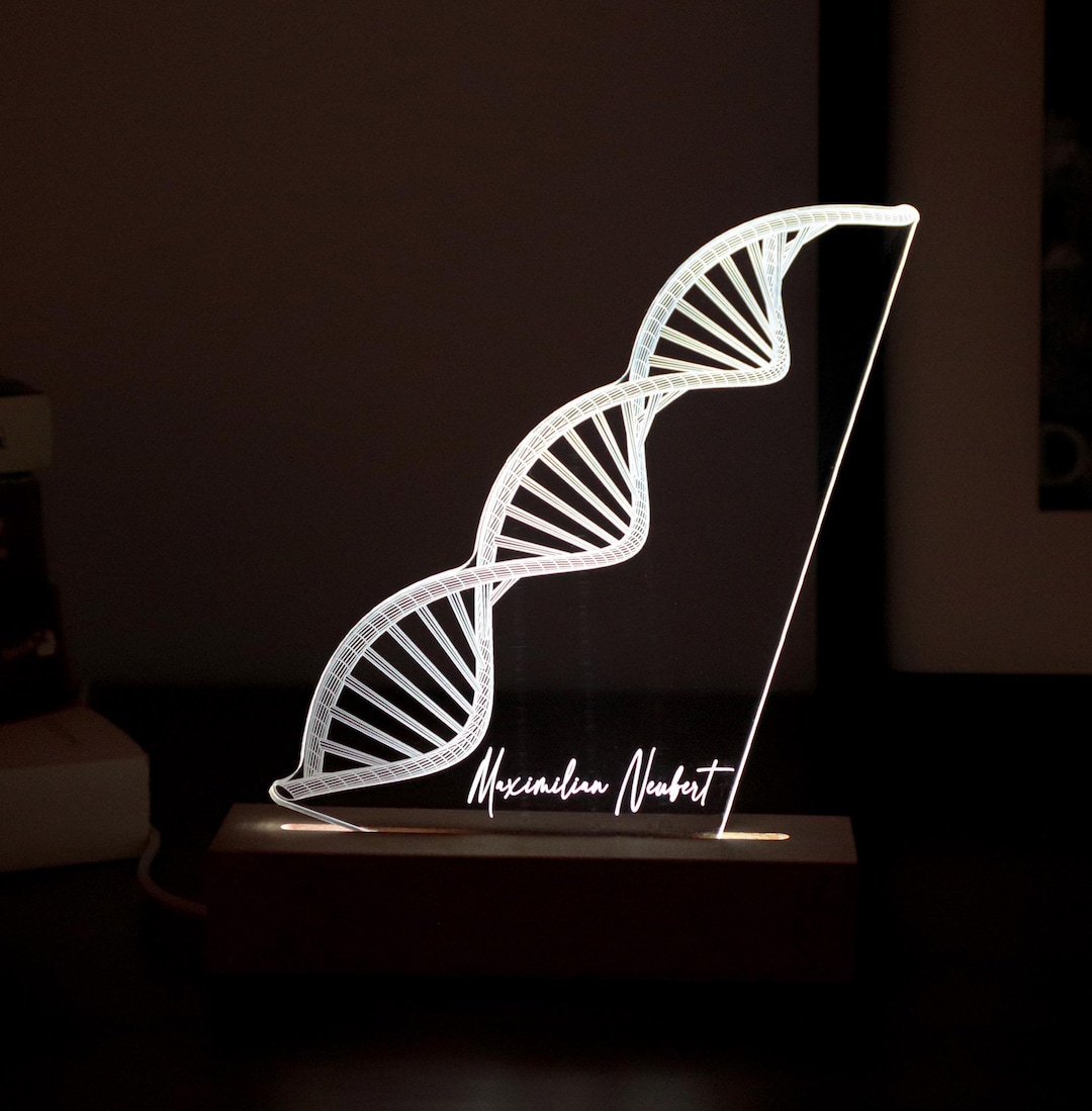 Personalized DNA LED Lamp – Graduation Gift for Geneticist - Etsy