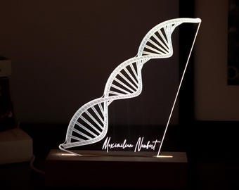 Gepersonaliseerde DNA-ledlamp – afstudeercadeau voor geneticus
