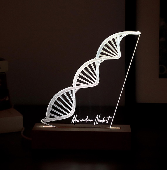 Personalized DNA LED Lamp – Graduation Gift for Geneticist