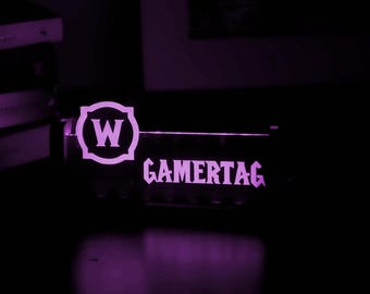 Aangepaste gamertag geïnspireerd door World of Warcraft, gamercadeau