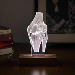 Knee Joint LED Lamp – Orthopedic Surgeon Gift, Anatomy Decor